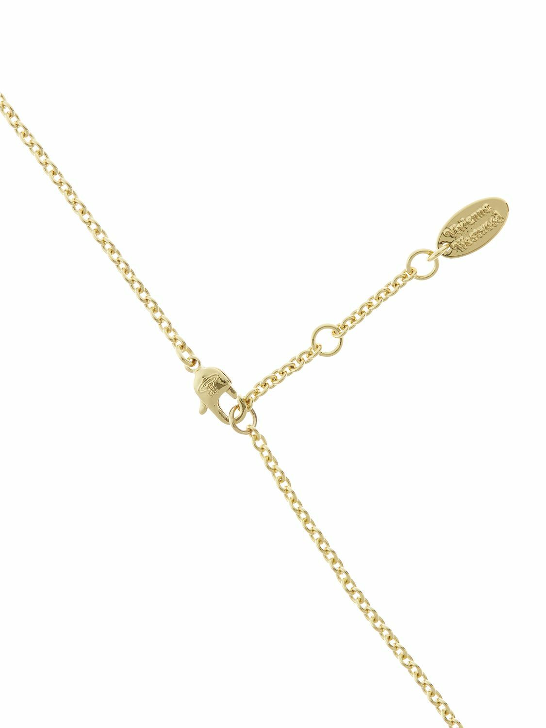 Collana Pendente Vivienne Classic Bas Relief - Gioiello Donna Con Cristallo E Catena 45cm