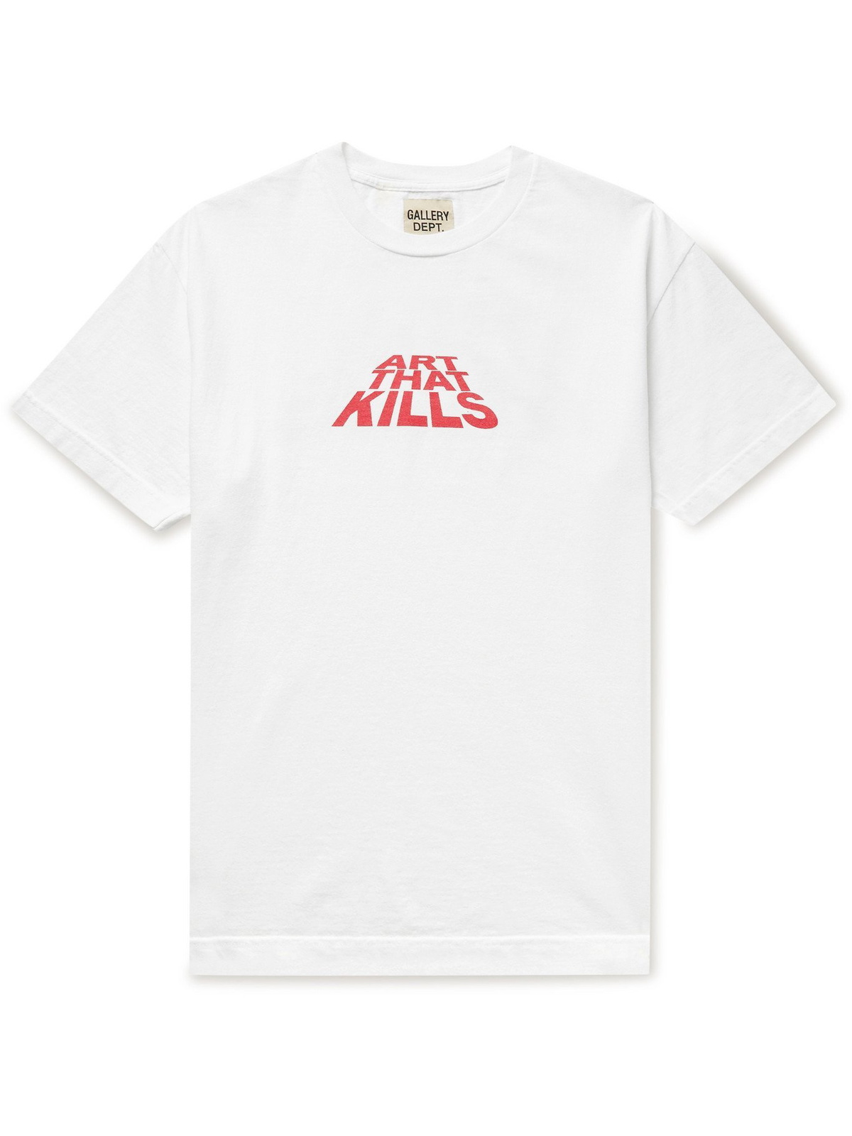 GALLERY DEPT.☆関税込み☆コットン混ジャージー Tシャツ GALLERY DEPT. コットンジャージー Tシャツ ロゴプリント入り