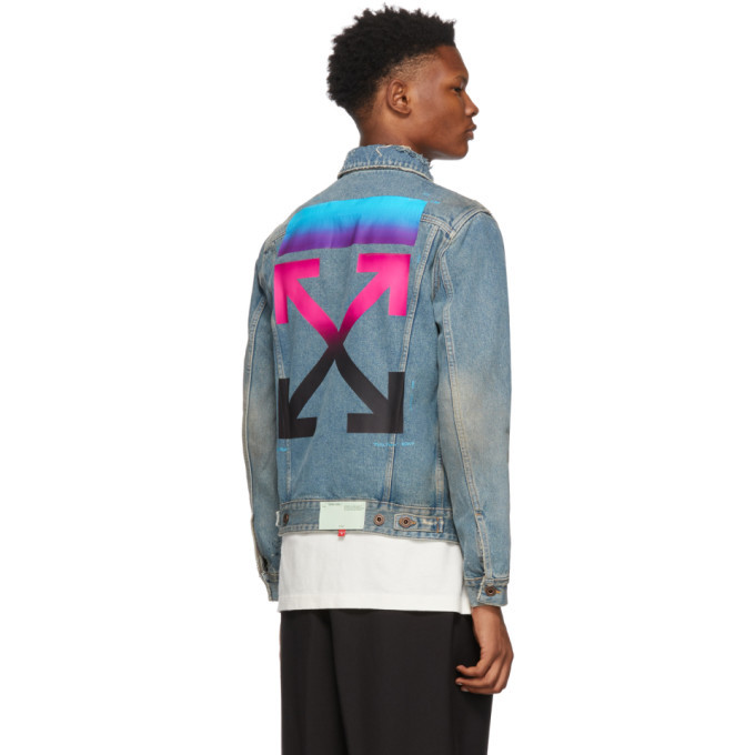 off-white gradient denim jacket L | www.fleettracktz.com