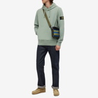 Stone Island Men's Brushed Cotton Popover Hoody in Sage