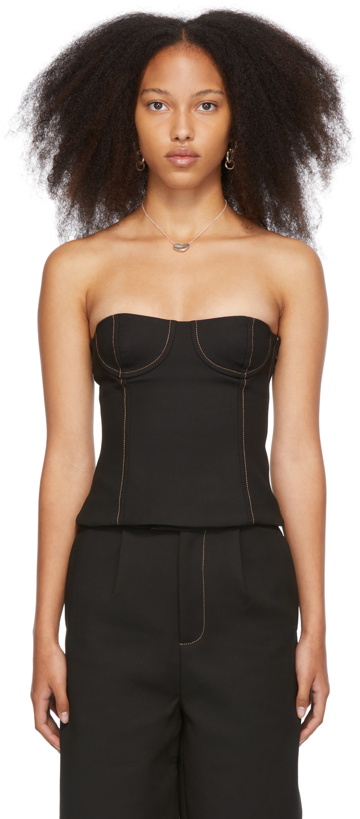 Photo: SIR. Black Maxe Bustier Camisole