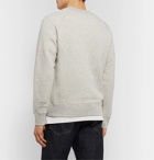 Entireworld - Slim-Fit Mélange Fleece-Back Organic Cotton-Jersey Sweatshirt - Gray