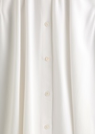Eileen Fisher Sleeveless Silk-georgette Shirt Ivory