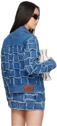 Andersson Bell Blue New Patchwork Denim Jacket