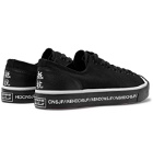 Converse - Neighborhood Jack Purcell OX Leather-Trimmed Suede Sneakers - Black