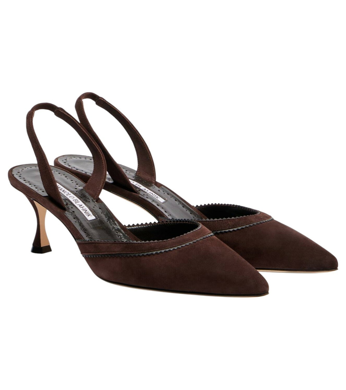 Manolo Blahnik Sawra 10 suede slingback flats Manolo Blahnik