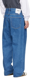 WTAPS Blue 'Blues' Straight Jeans