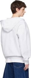 Carhartt Work In Progress Gray WIP Label Sweat Hoodie