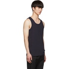 Dries Van Noten Navy Hawkes Tank Top