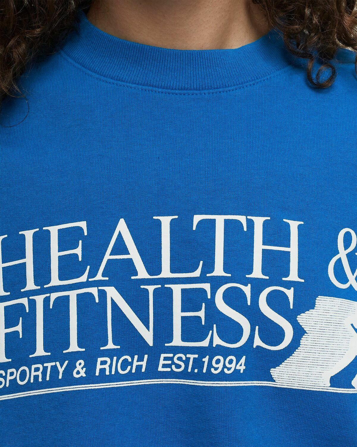 スウェット・トレーナー Sporty & Rich Fitness Motion Crewneck Man to Man  Blue Sporty & Rich Fitness Motion Crewneck Blue Sweatshirts