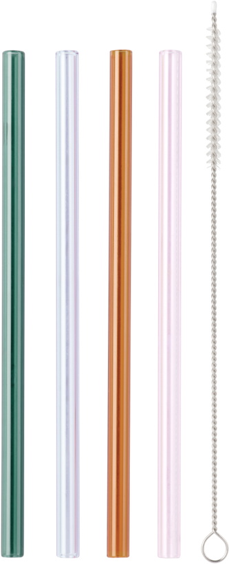 Photo: Fazeek Multicolor Limited Edition Transparent Straws, 4 pcs