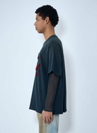 Acne Studios Layered Logo Embellished T-shirt