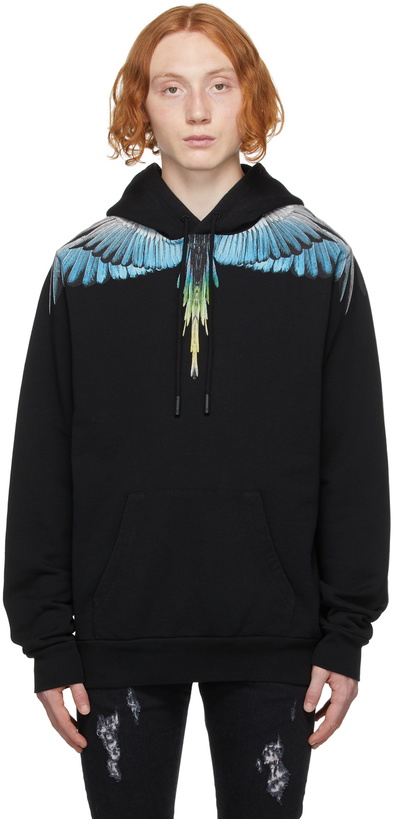 Photo: Marcelo Burlon County of Milan Black & Blue Wings Hoodie