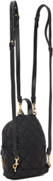 Moschino Black Mini Quilted Backpack