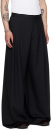 LU'U DAN Black CLOT Edition Wide Leg Tailored Trousers