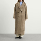 Samsøe Samsøe Women's Sajilla Hairy Wool Coat in Pale Fossil Melane