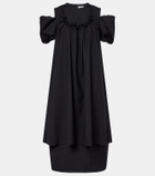 Noir Kei Ninomiya Cutout wool midi dress