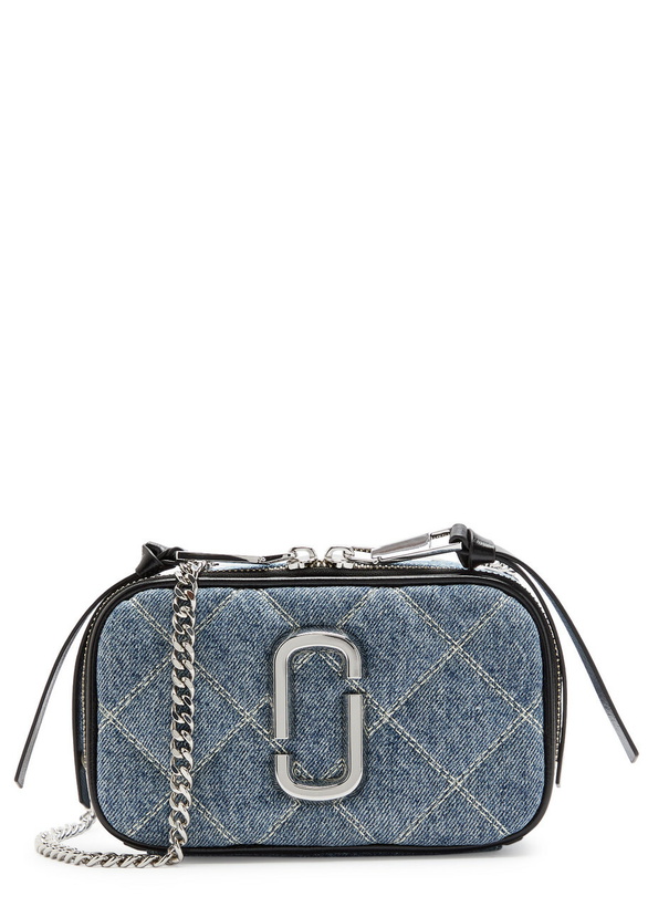 Photo: Marc Jacobs The Snapshot Quilted Denim Cross-body bag - Blue - One Size