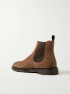 Brunello Cucinelli - Suede Chelsea Boots - Brown