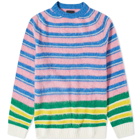 Howlin by Morrison Men's Howlin' Flying Tapes Stripe Crew Knit in Apollo
