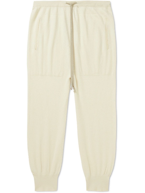 Photo: Rick Owens - Slim-Fit Tapered Boiled-Cashmere Sweatpants - Neutrals