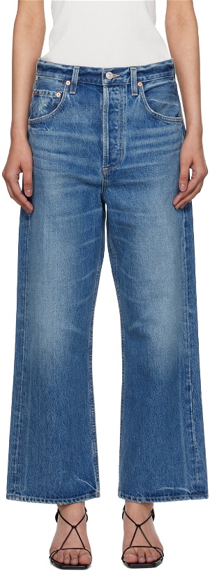 Photo: Citizens of Humanity Blue Gaucho Jeans