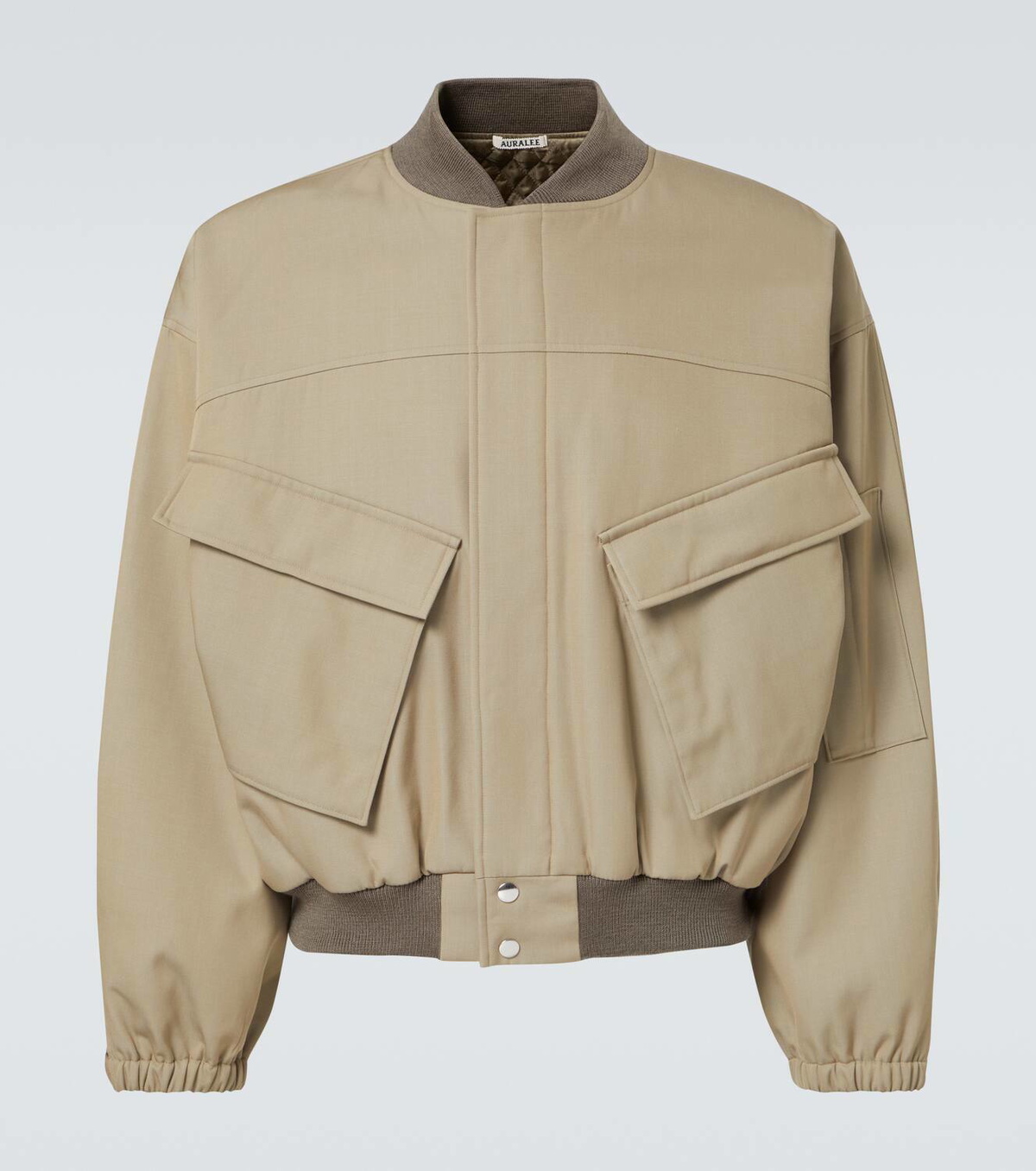 Auralee Padded wool gabardine blouson Auralee