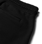 Ninety Percent - Wide-Leg Loopback Organic Cotton-Jersey Drawstring Shorts - Black
