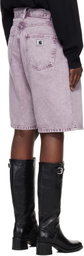 Carhartt Work In Progress Purple Brandon Denim Shorts