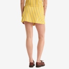 Bode Women's Medalist Skirt in Yellow Multi