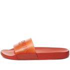 Givenchy Men's Logo Slide Sandal in Dark Orange