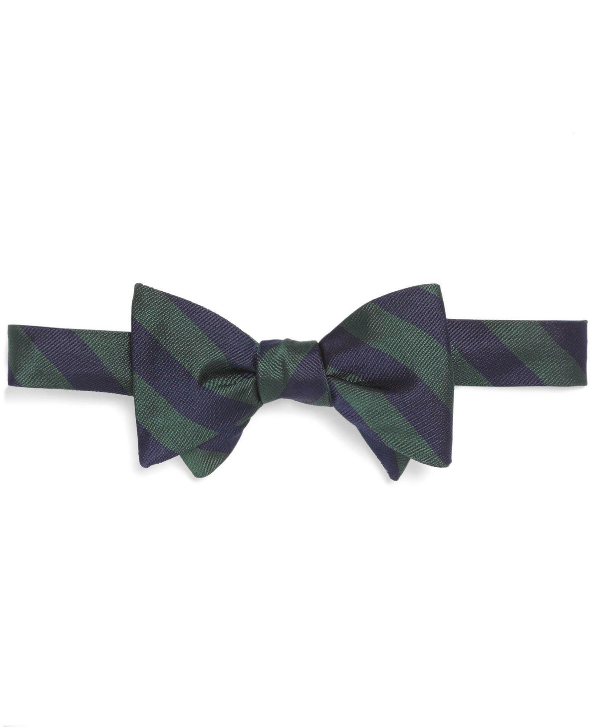 Brooks Brothers Men's Stripe Bow Tie | Green