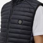 Stone Island Men's Patch Nylon Down Gilet in Navy