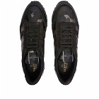 Valentino Men's Rockrunner Camo Sneakers in Black/Dark Ruthenium