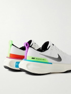Nike Running - Invincible Run 3 SE Rubber-Trimmed Flyknit Running Sneakers - White