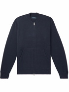 Thom Sweeney - Virgin Wool and Cashmere-Blend Zip-Up Cardigan - Blue
