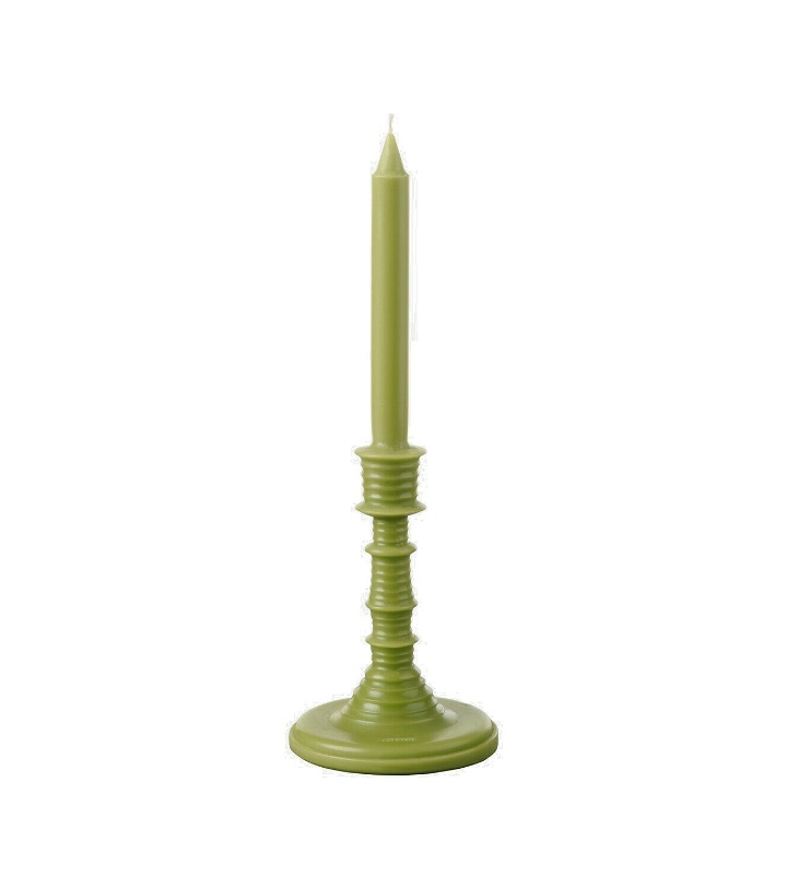 Photo: Loewe Home Scents Luscious Pea scented wax candle holder
