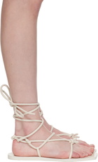 Rick Owens Lilies Off-White Hollywood Penta Sandals