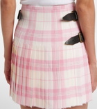 Vivienne Westwood Plaid wool-blend miniskirt