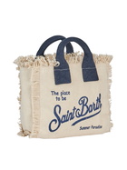 MC2 Saint Barth Natural Cotton Canvas Mini Vanity Bag