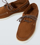 Kiton Suede boat shoes