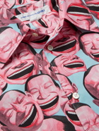 Comme des Garçons SHIRT - Yue Minjun Printed Cotton-Poplin Shirt - Pink - S