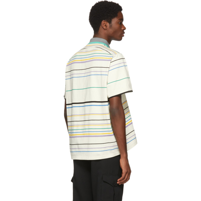Lanvin Beige Striped Polo