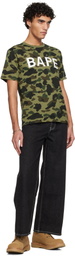 BAPE Black Champion Logo 12 oz Jeans