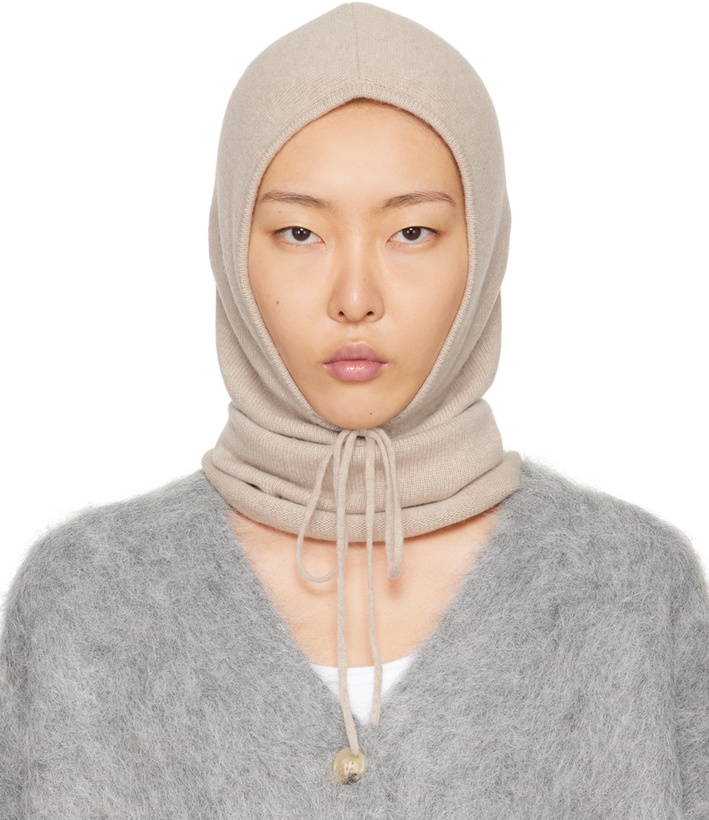 Photo: LISA YANG Beige Jackie Balaclava