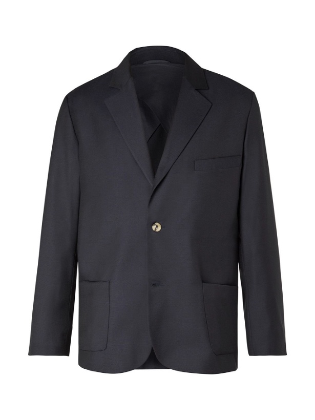 Photo: De Bonne Facture - Unstructured Wool Suit Jacket - Blue