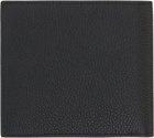 Thom Browne Black Soft Pebble Grain Leather Billfold Wallet
