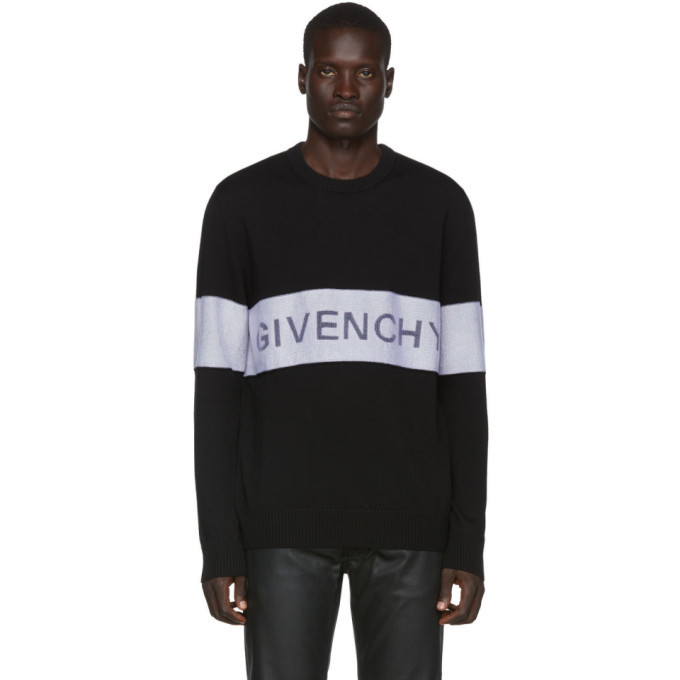 Photo: Givenchy Black and White Wool Contrasting Stripe Sweater