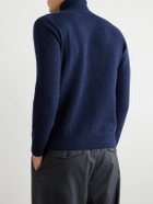 Altea - Wool and Cashmere-Blend Rollneck Sweater - Blue