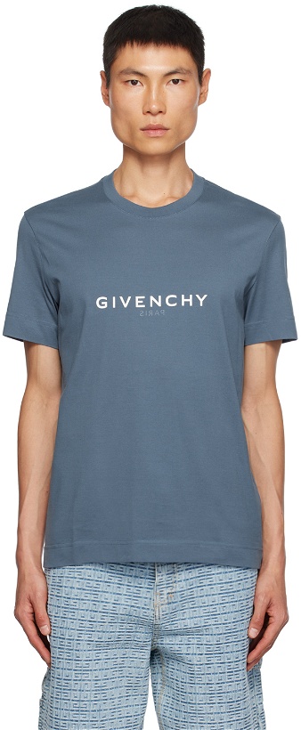 Photo: Givenchy Blue Reverse T-Shirt